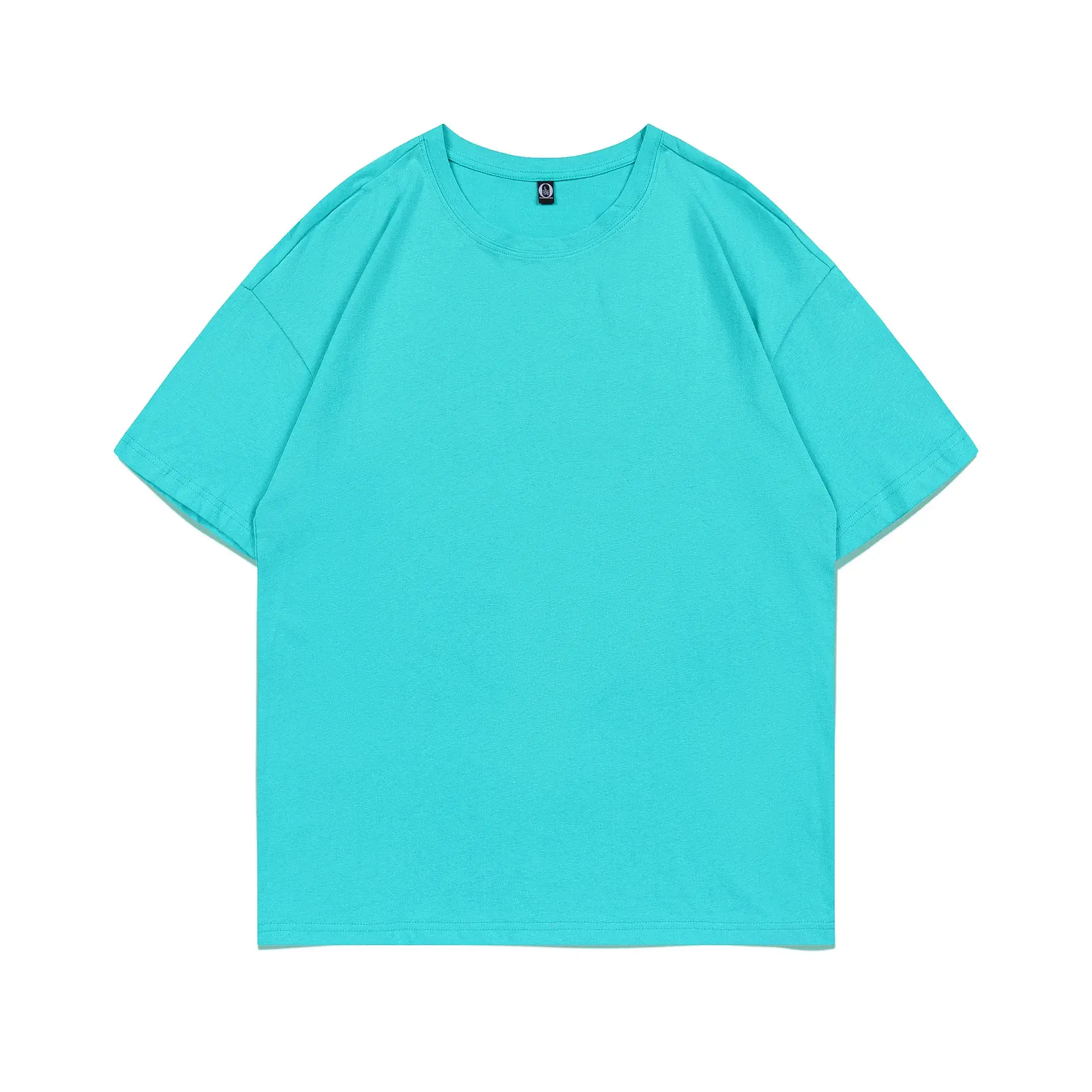 200g Cotton Round Neck Short Sleeve T-Shirt with Logo Print - Image 12