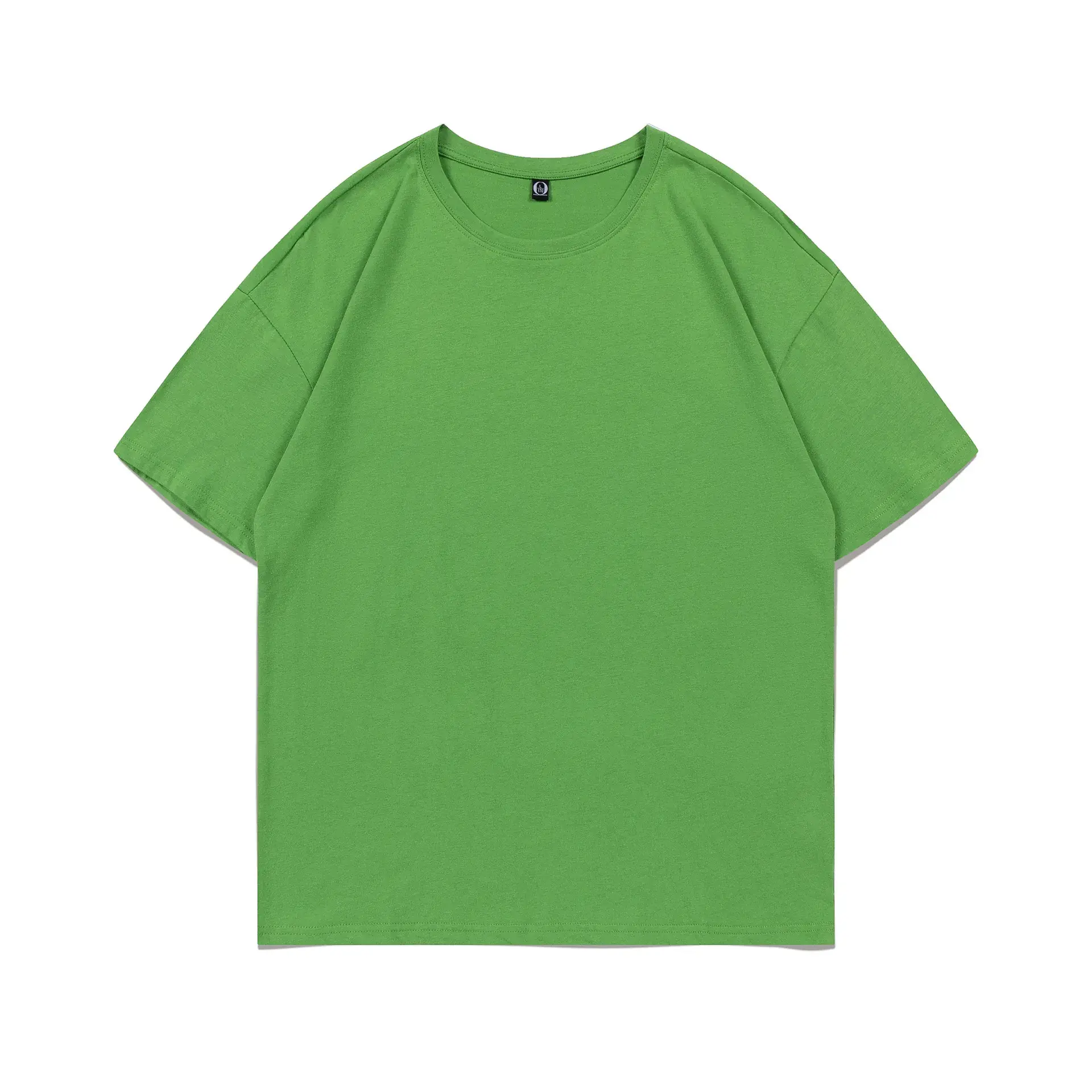 200g Cotton Round Neck Short Sleeve T-Shirt with Logo Print - Image 14