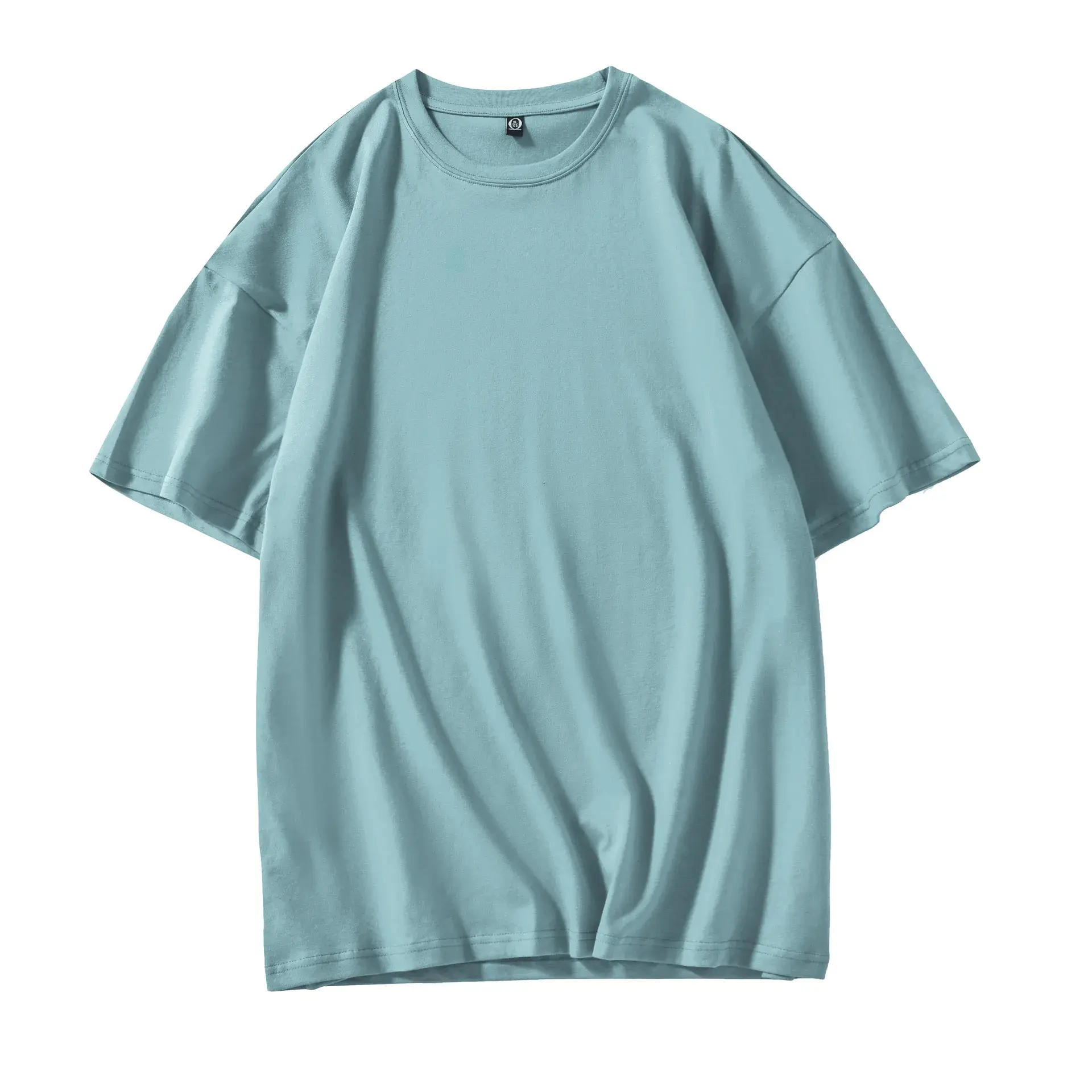 200g Cotton Round Neck Short Sleeve T-Shirt with Logo Print - Image 18