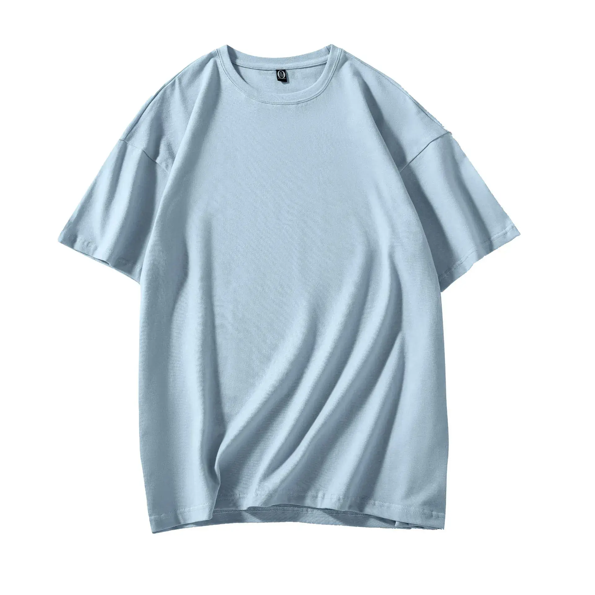 200g Cotton Round Neck Short Sleeve T-Shirt with Logo Print - Image 21