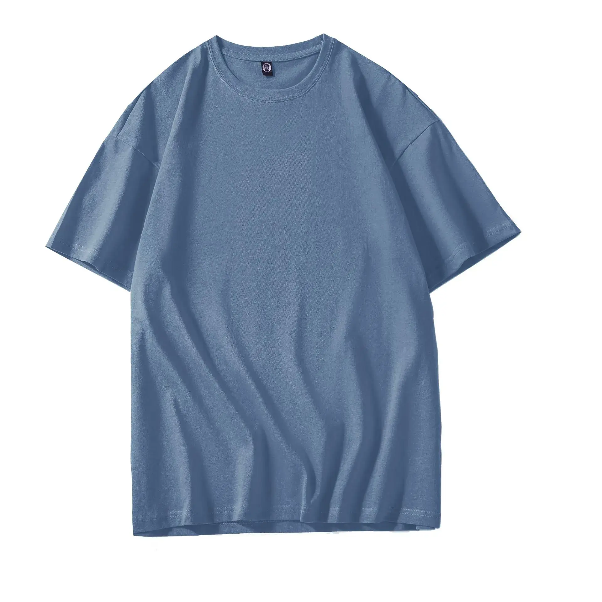 200g Cotton Round Neck Short Sleeve T-Shirt with Logo Print - Image 22