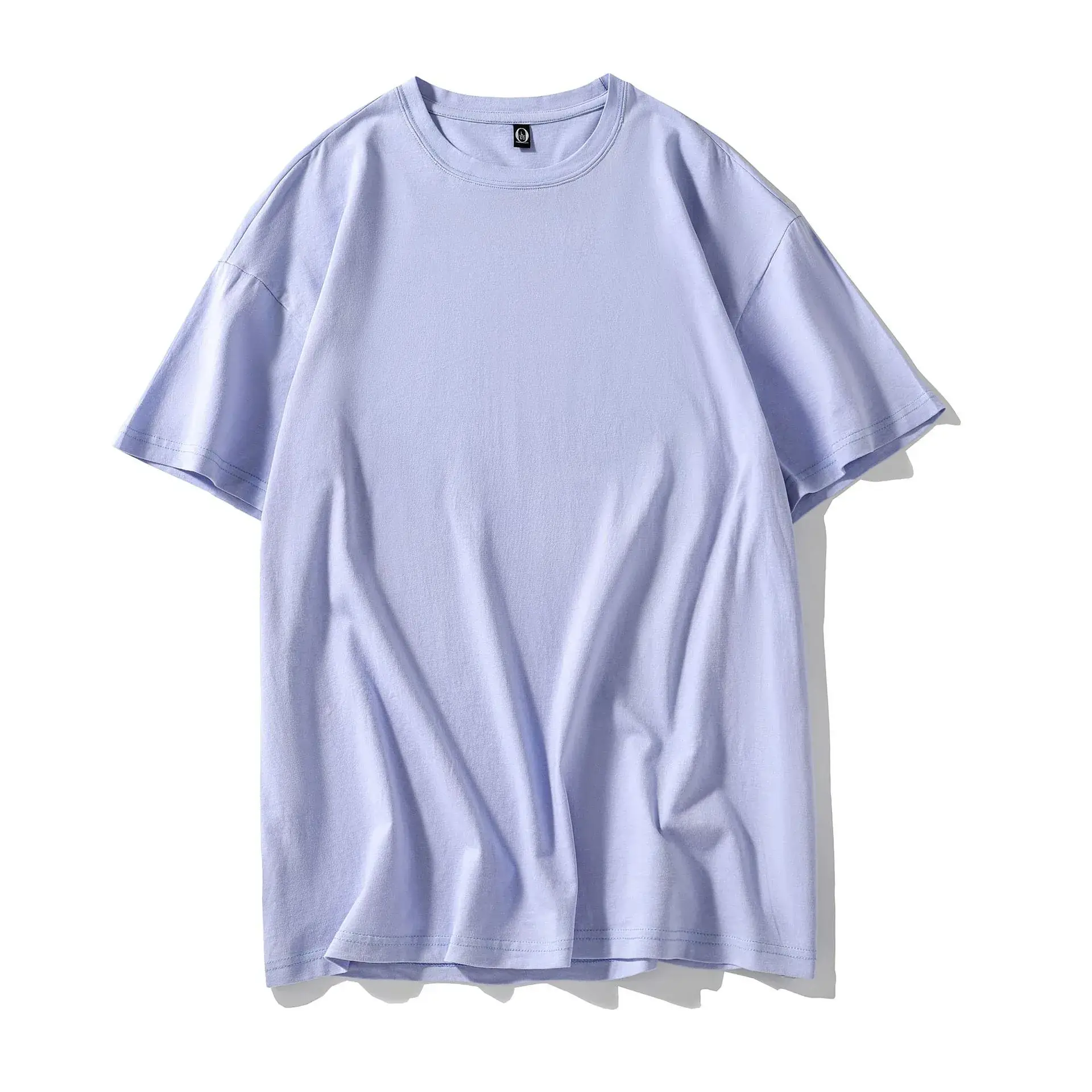 200g Cotton Round Neck Short Sleeve T-Shirt with Logo Print - Image 23