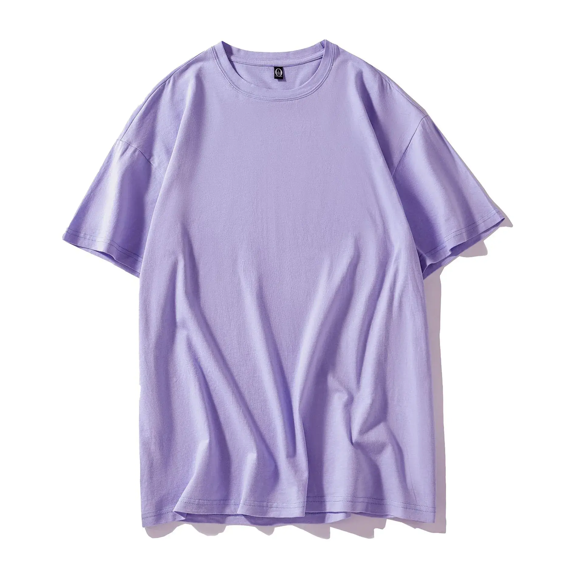 200g Cotton Round Neck Short Sleeve T-Shirt with Logo Print - Image 24