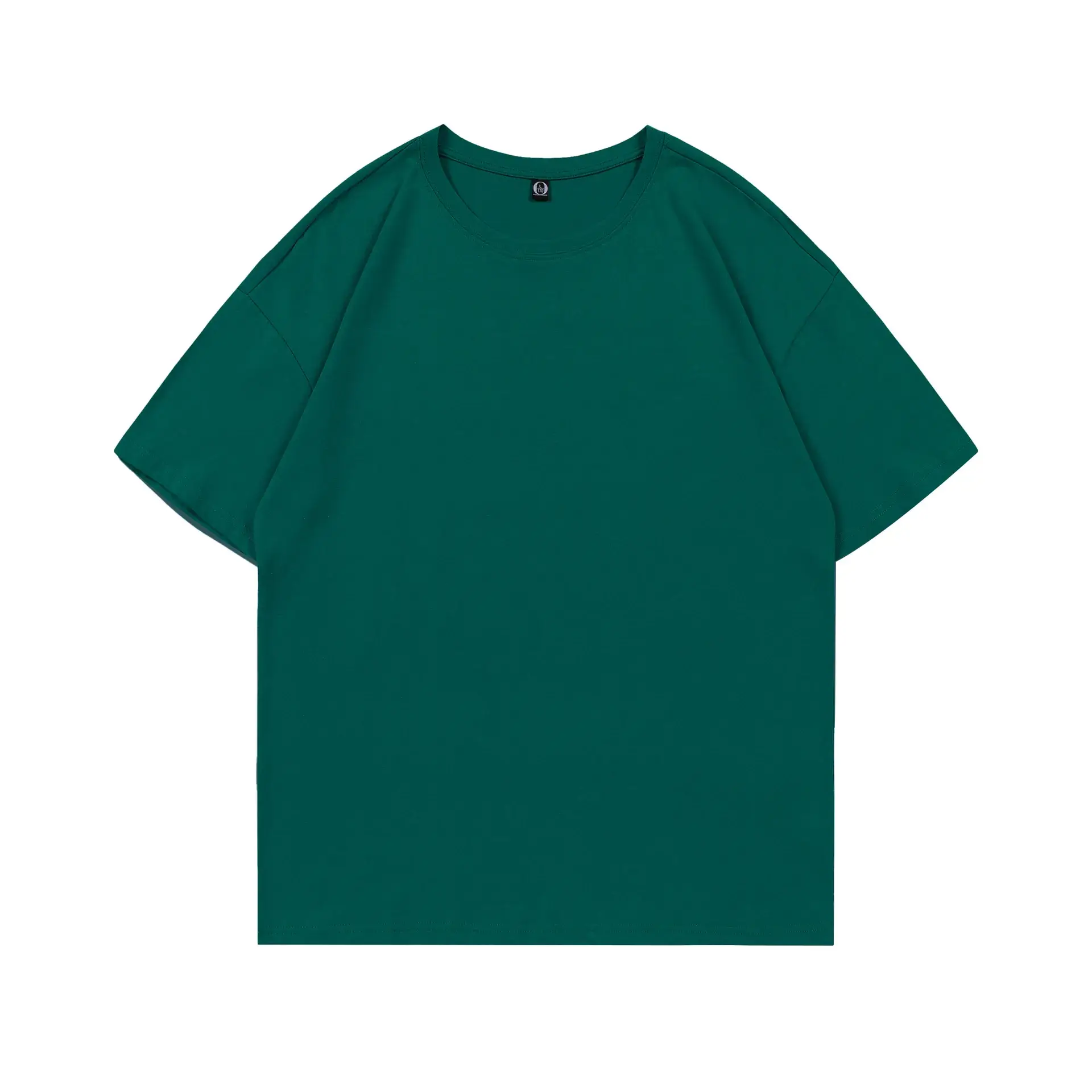 200g Cotton Round Neck Short Sleeve T-Shirt with Logo Print - Image 26
