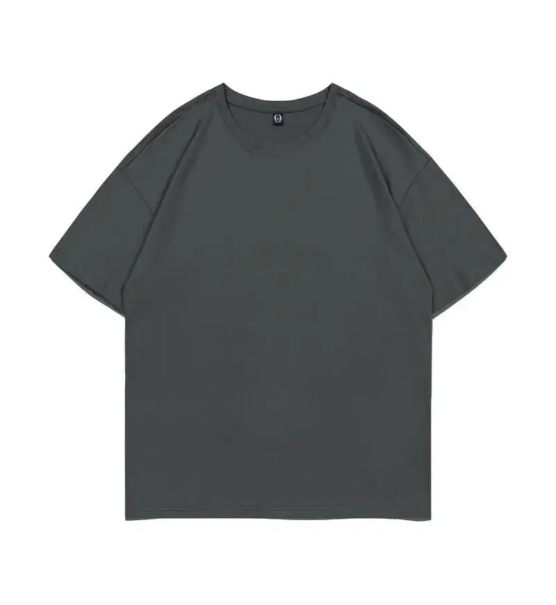 200g Cotton Round Neck Short Sleeve T-Shirt with Logo Print - Image 27