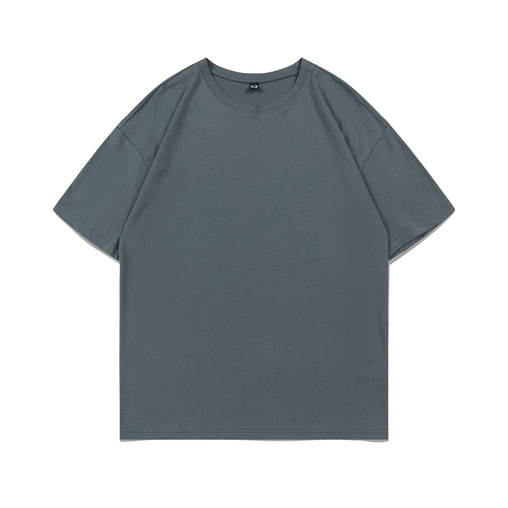200g Cotton Round Neck Short Sleeve T-Shirt with Logo Print - Image 3
