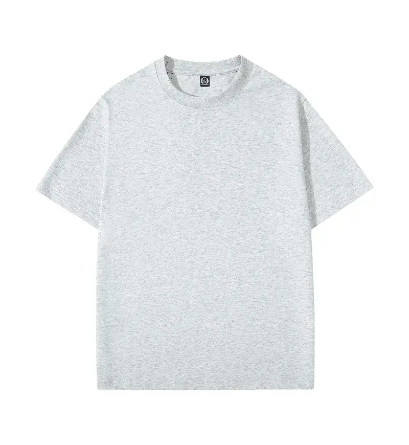 200g Cotton Round Neck Short Sleeve T-Shirt with Logo Print - Image 34