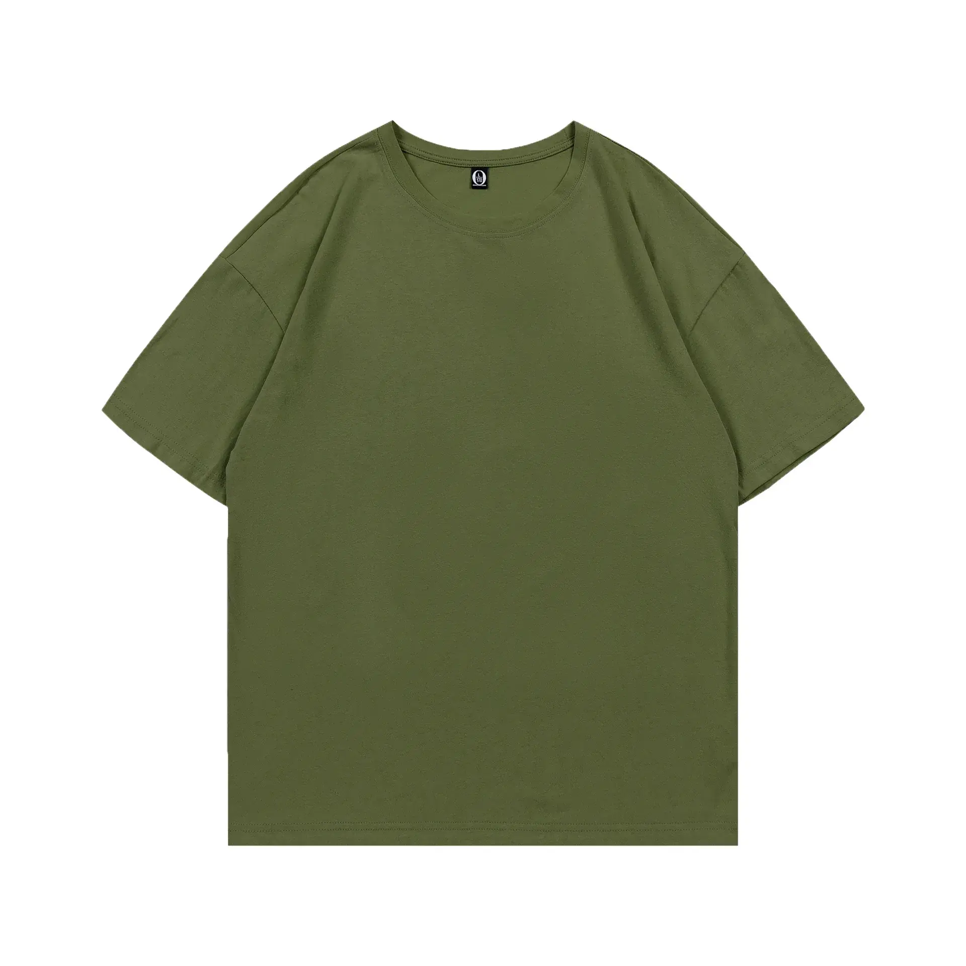 200g Cotton Round Neck Short Sleeve T-Shirt with Logo Print - Image 35