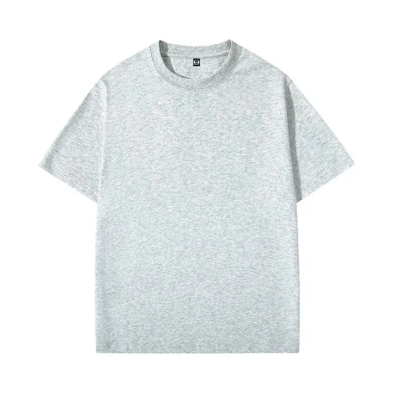 200g Cotton Round Neck Short Sleeve T-Shirt with Logo Print - Image 37