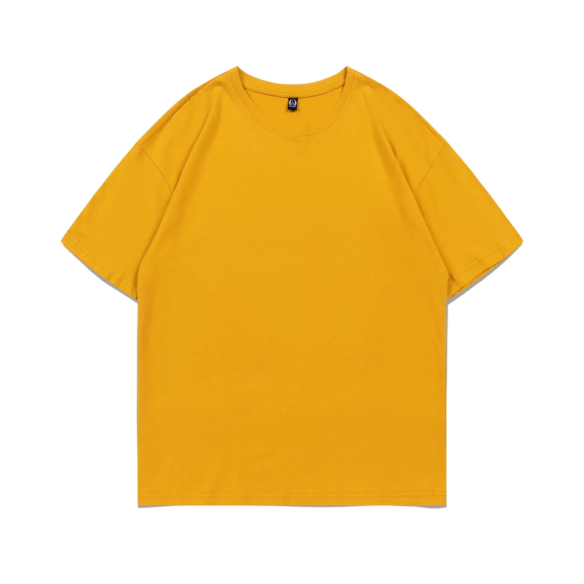 200g Cotton Round Neck Short Sleeve T-Shirt with Logo Print - Image 6