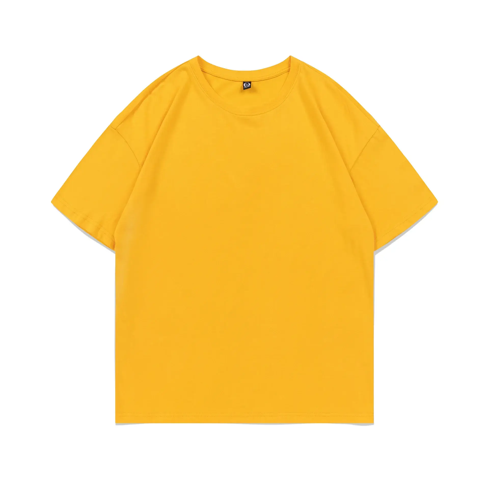 200g Cotton Round Neck Short Sleeve T-Shirt with Logo Print - Image 7