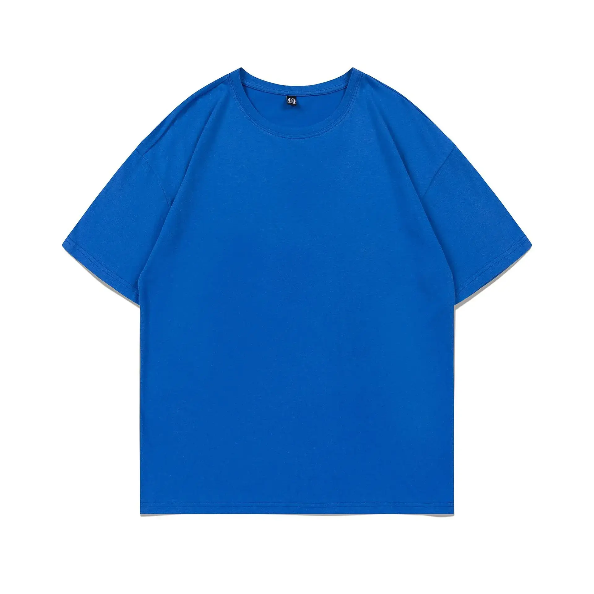 200g Cotton Round Neck Short Sleeve T-Shirt with Logo Print - Image 8