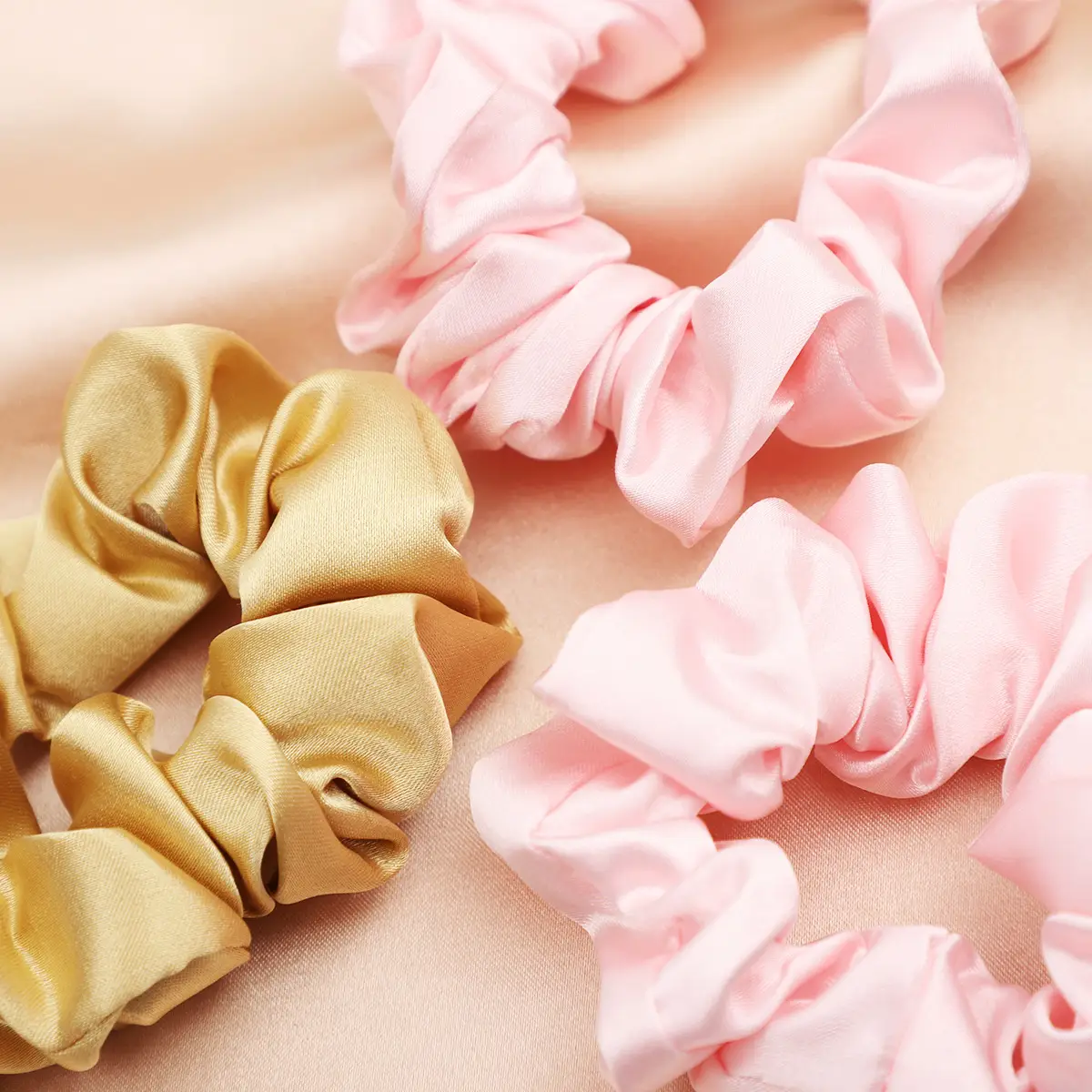 Golden Silk Hair Scrunchies for Women 2024 - Image 16