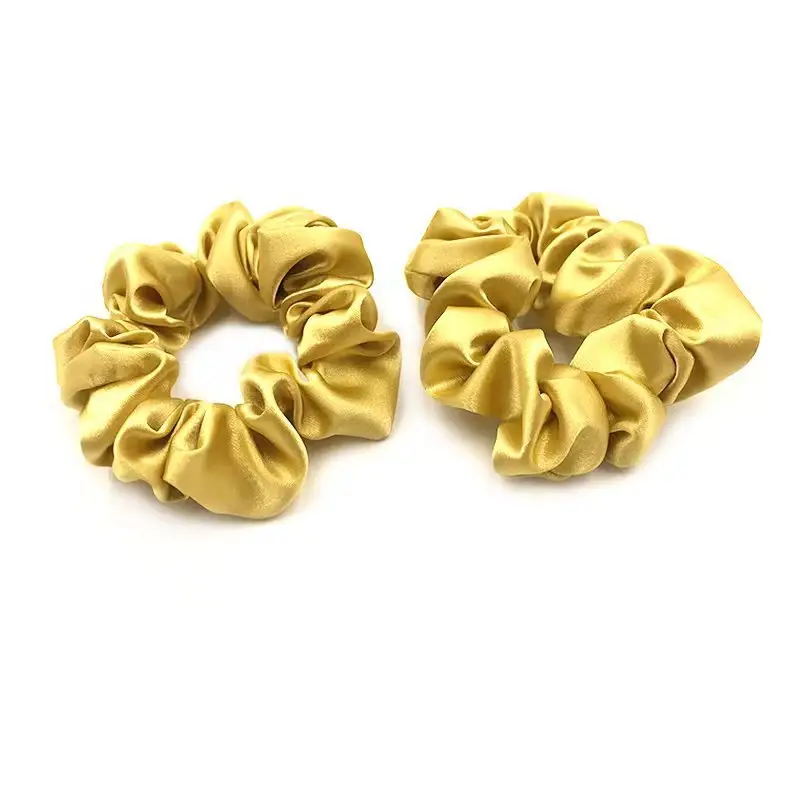 Golden Silk Hair Scrunchies for Women 2024 - Image 5