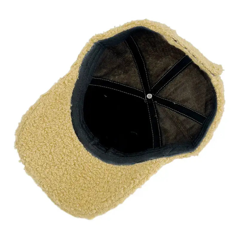 Men's Warm Lamb Velvet Baseball Cap Autumn Winter — feature 7