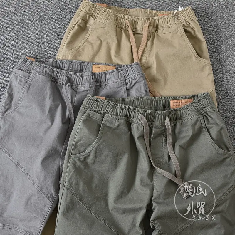 Japanese Style Men's Drawstring Leggings Pants Summer — feature 1