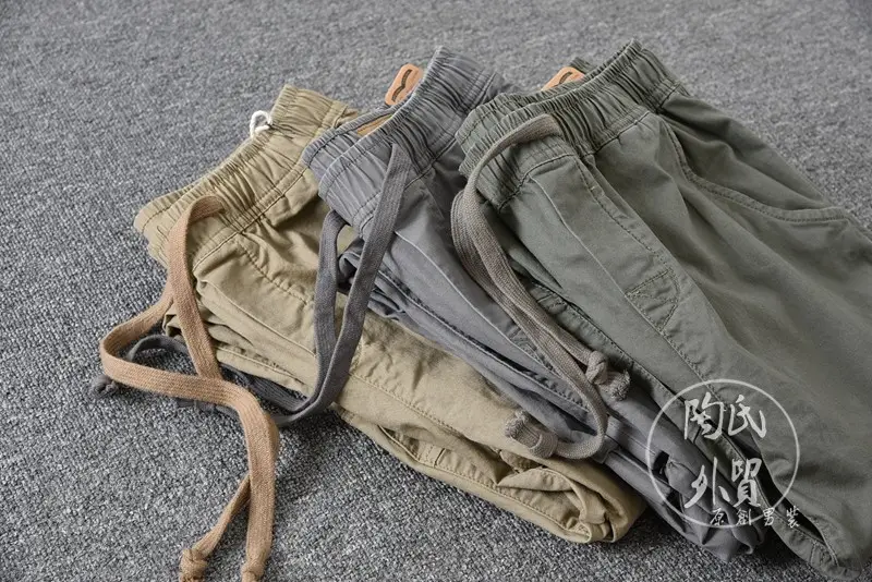 Japanese Style Men's Drawstring Leggings Pants Summer — feature 2
