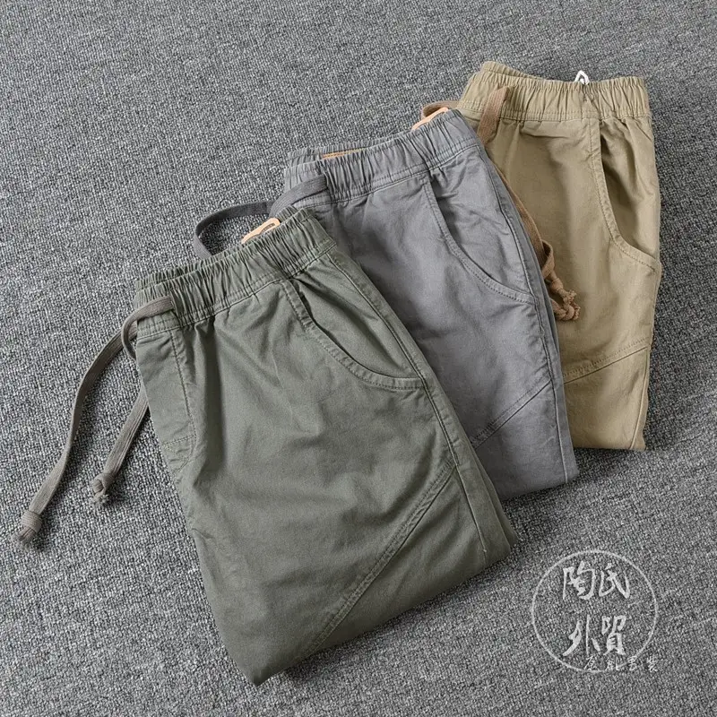 Japanese Style Men's Drawstring Leggings Pants Summer — feature 3