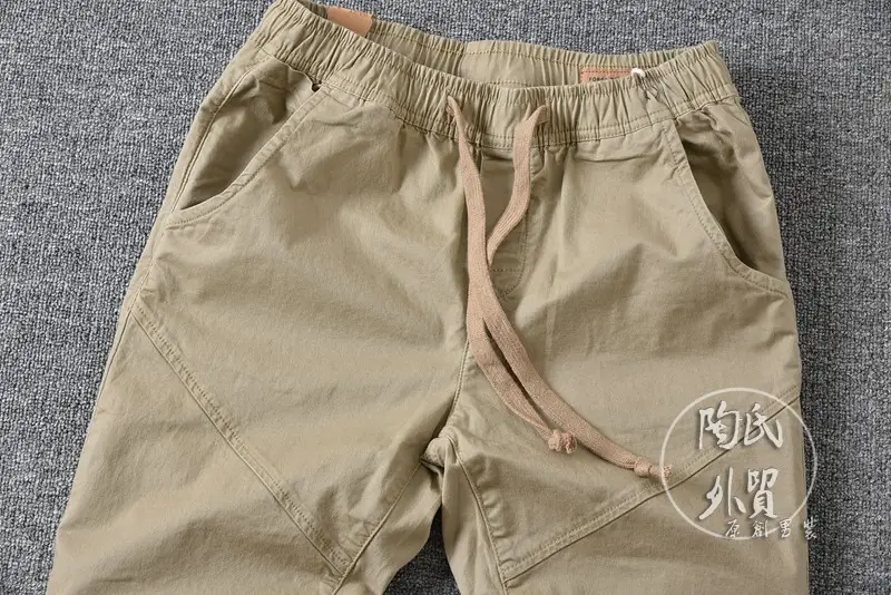 Japanese Style Men's Drawstring Leggings Pants Summer — feature 7