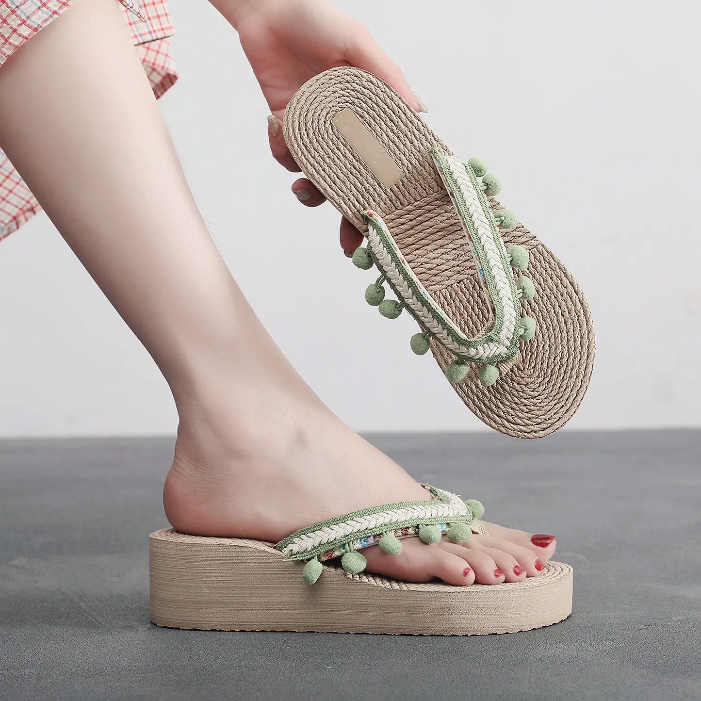 Women's White Pearl Strap High Heel Sandals - Image 5