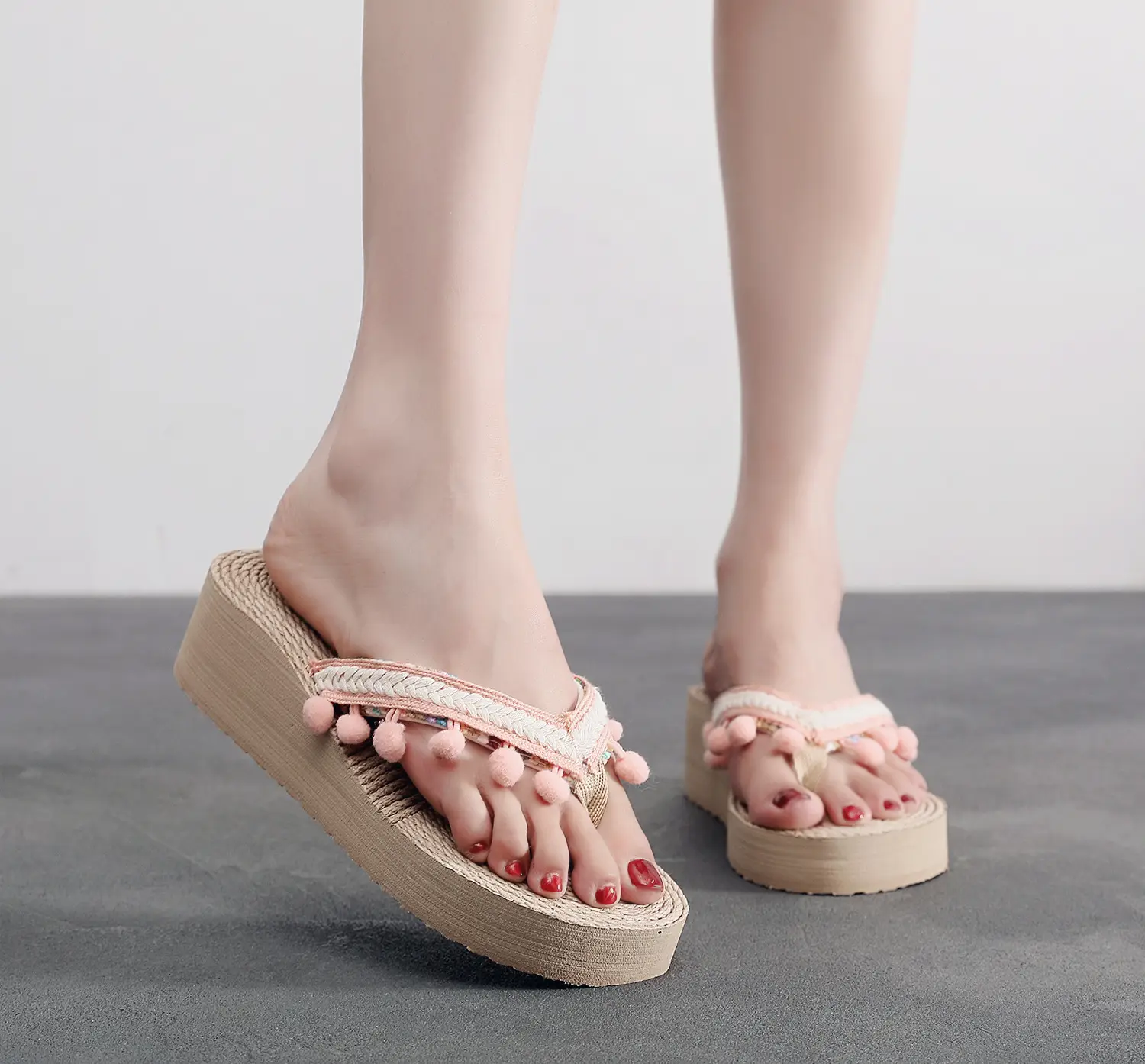 Women's White Pearl Strap High Heel Sandals - Image 2