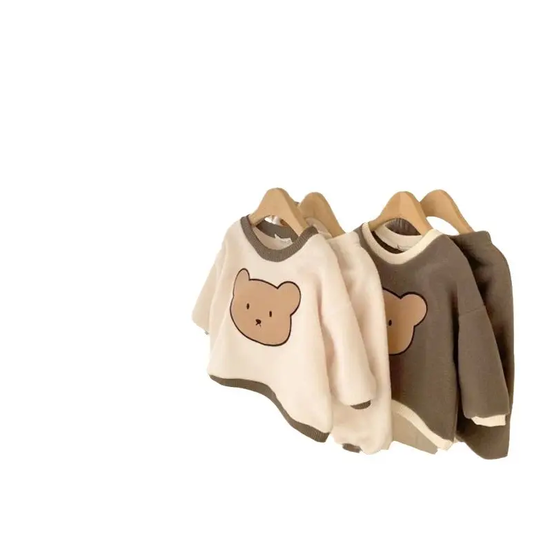 Baby Bear Sweater Set Two-Piece Autumn Winter Suit