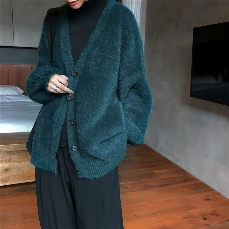 2025 Knitted Cardigan for Women Large Size - Image 2