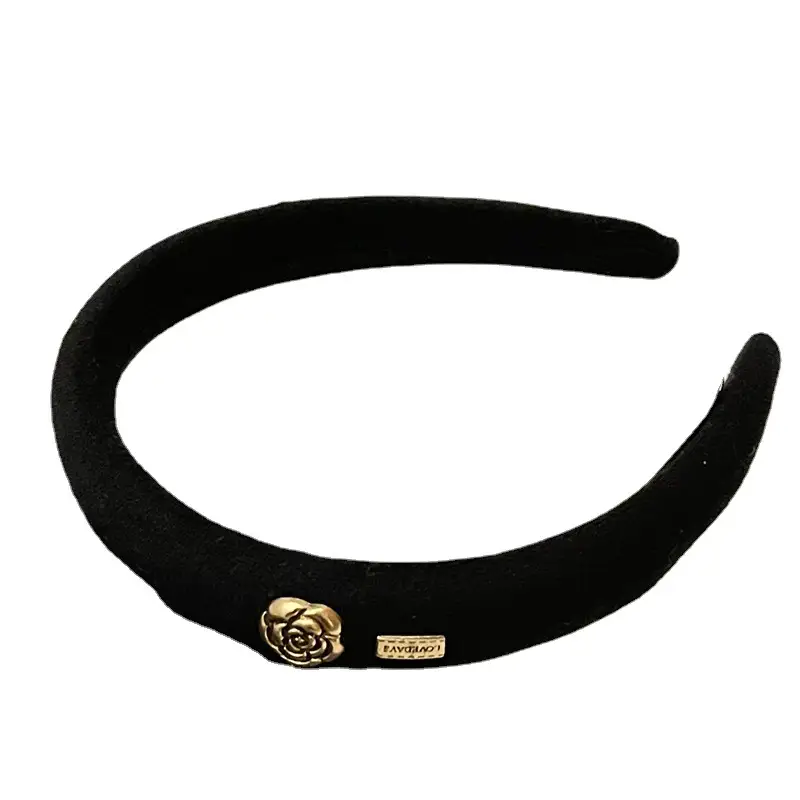 Women's Camellia Headband with Gold Plated Detail - Image 9