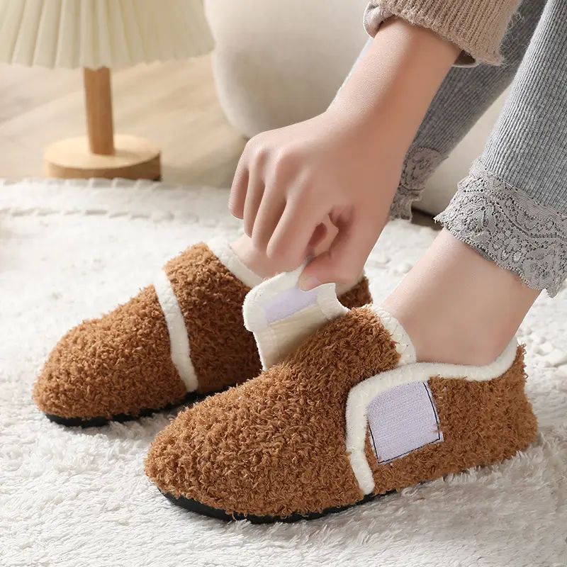Children's Brown Wool Floor Socks for Kids - Image 7