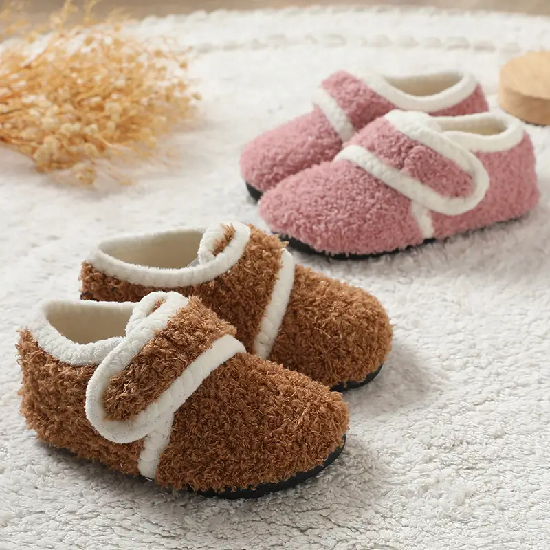 Children's Brown Wool Floor Socks for Kids - Image 8