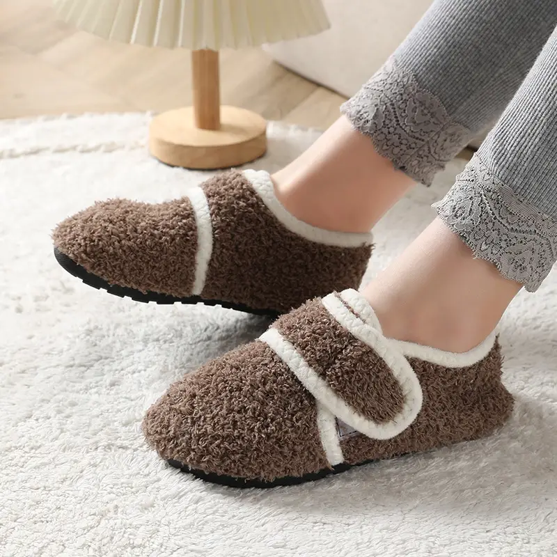 Children's Brown Wool Floor Socks for Kids - Image 3
