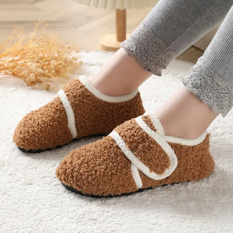 Children's Brown Wool Floor Socks for Kids - Image 4