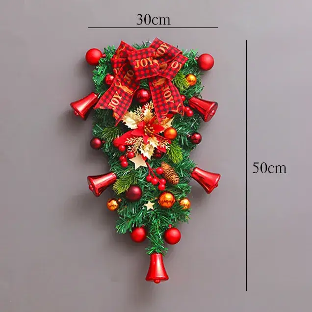 Christmas Ball Wreath with Lights Wall Decor 40cm - Image 20