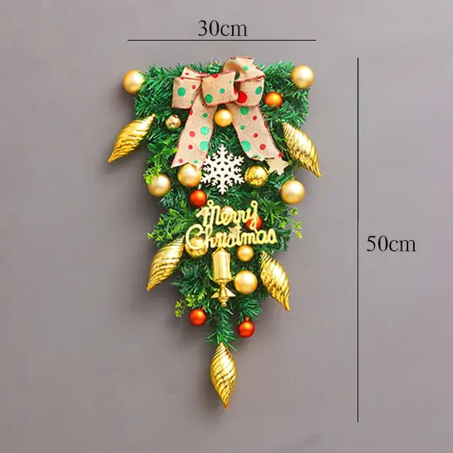 Christmas Ball Wreath with Lights Wall Decor 40cm - Image 21