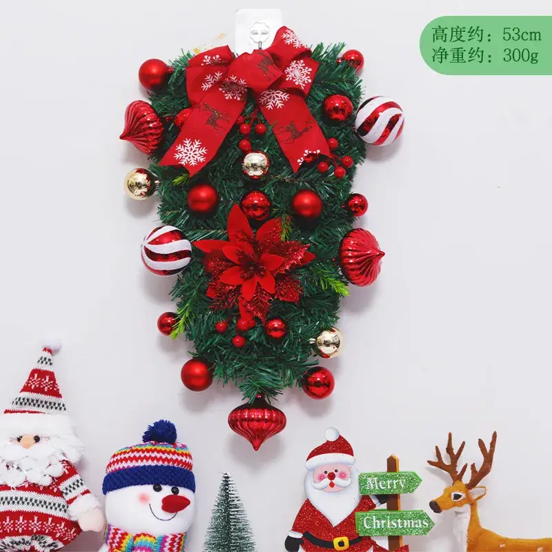 Christmas Ball Wreath with Lights Wall Decor 40cm - Image 24