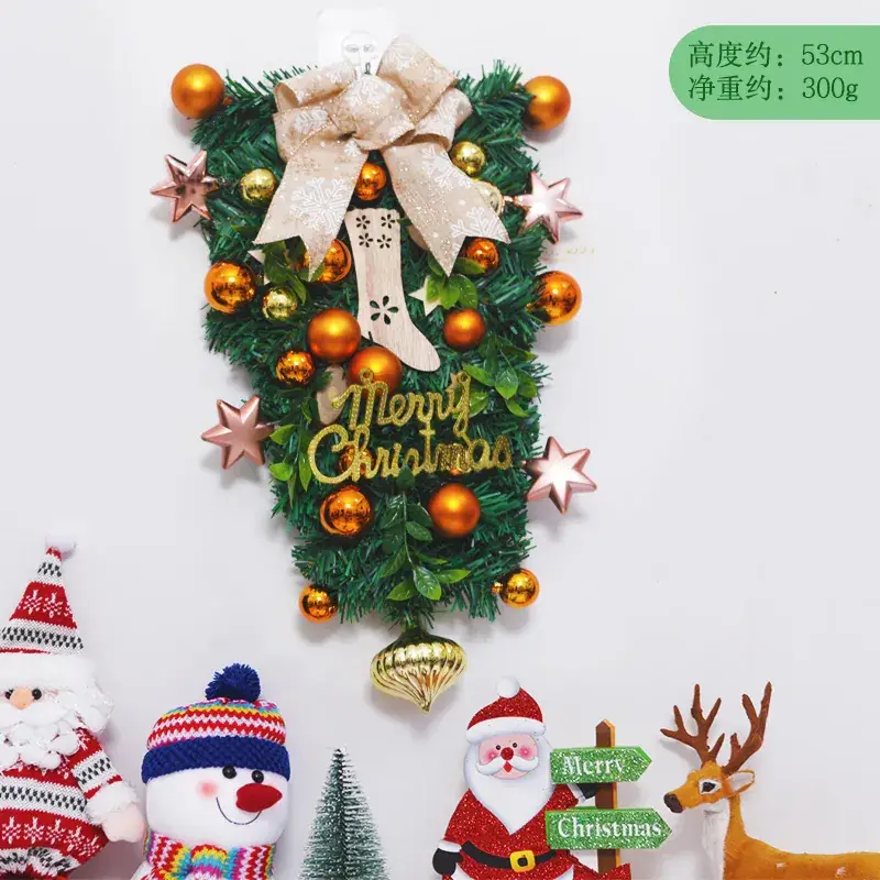 Christmas Ball Wreath with Lights Wall Decor 40cm - Image 25