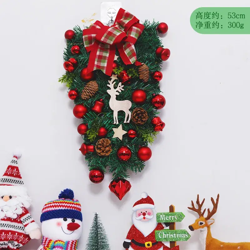 Christmas Ball Wreath with Lights Wall Decor 40cm - Image 26