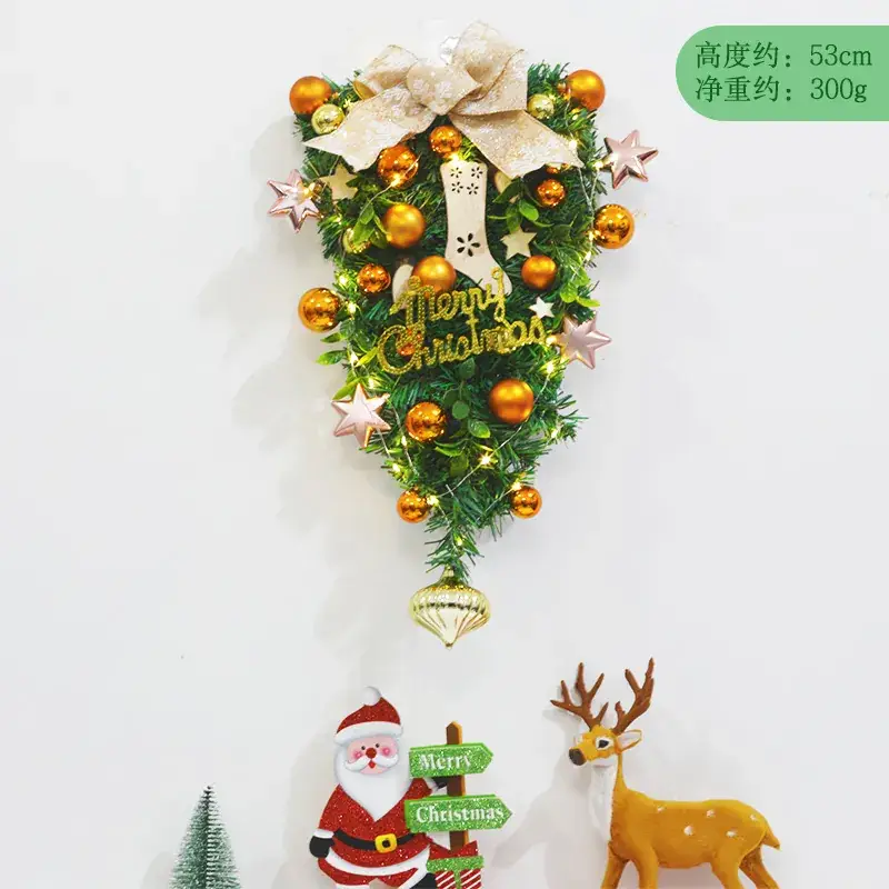 Christmas Ball Wreath with Lights Wall Decor 40cm - Image 33