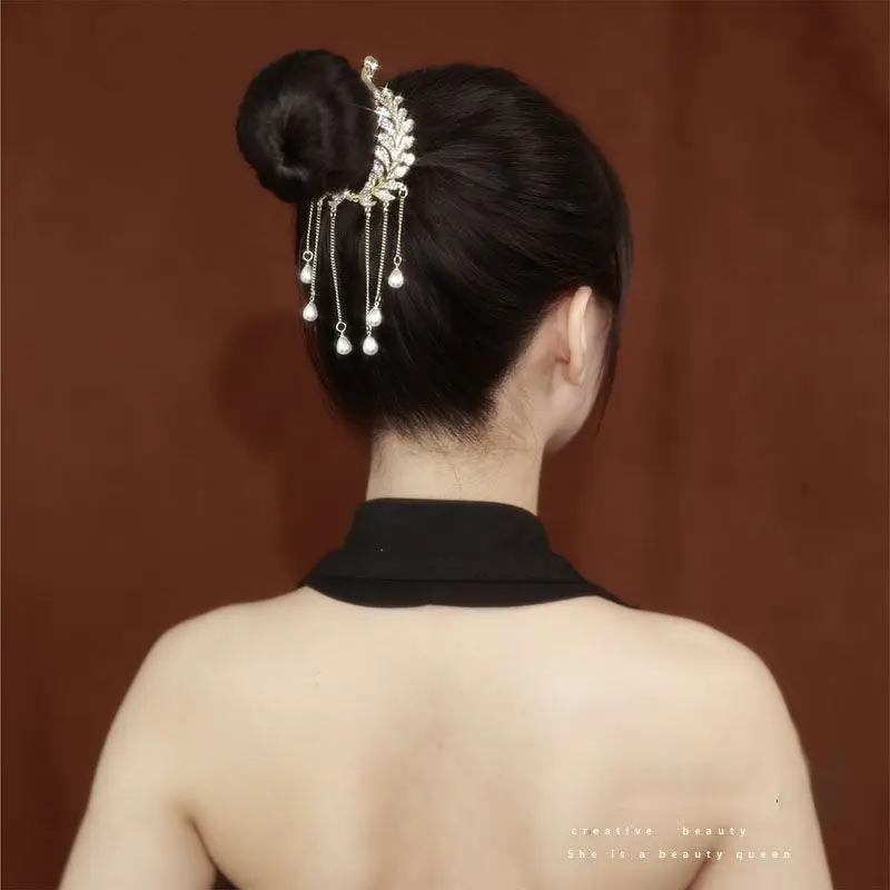 Pearl & Rhinestone Butterfly Hairpin for Women - Image 25