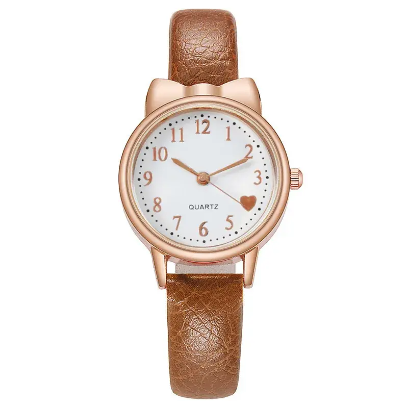 Cute Pink Heart Watch with Star Moon Bracelet Set - Image 5