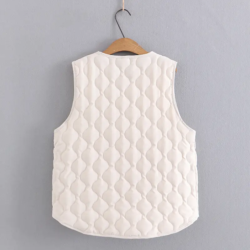 Plus Size Cotton Quilted Vest Women Winter Warm 2022 - Image 5