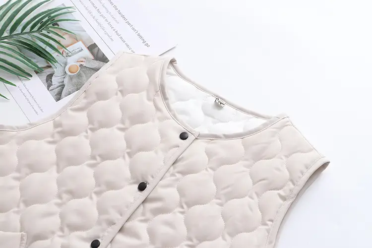 Plus Size Cotton Quilted Vest Women Winter Warm 2022 — feature 6