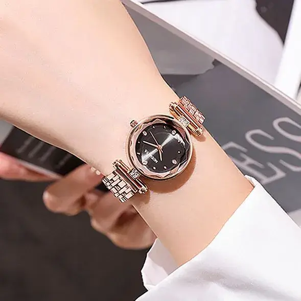 Women's Luxury Rhinestone Quartz Watch All Steel Band - Image 5