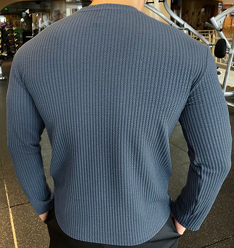 Men's Black Knitted Long Sleeve Sweater 2022 — feature 16