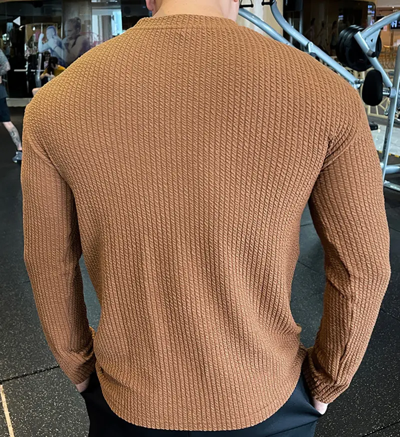 Men's Black Knitted Long Sleeve Sweater 2022 — feature 18