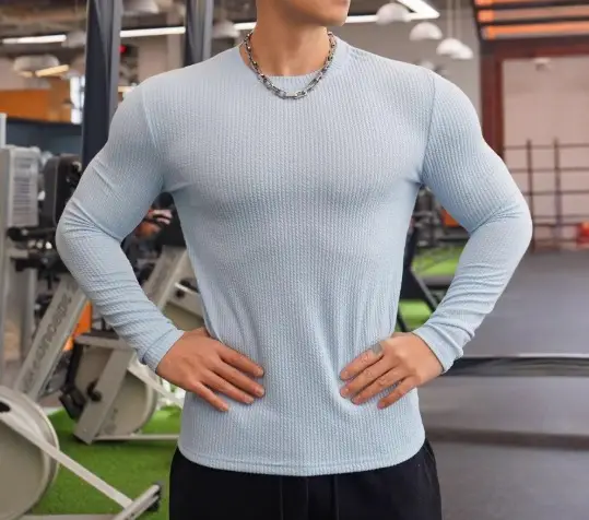 Men's Black Knitted Long Sleeve Sweater 2022 - Image 8