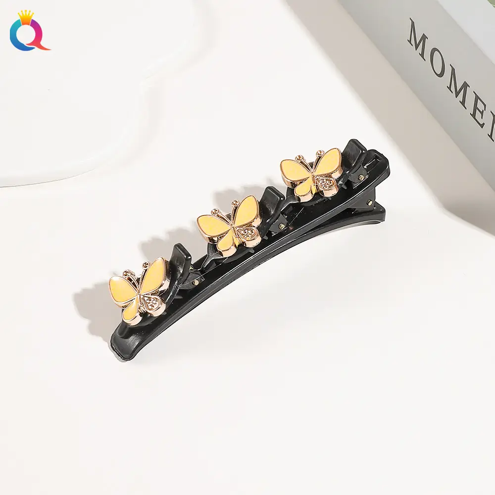 Four-Leaf Clover Hairpin Women's Broken Hairpin Hair Weaving Artifact Side Clip Bangs Clip