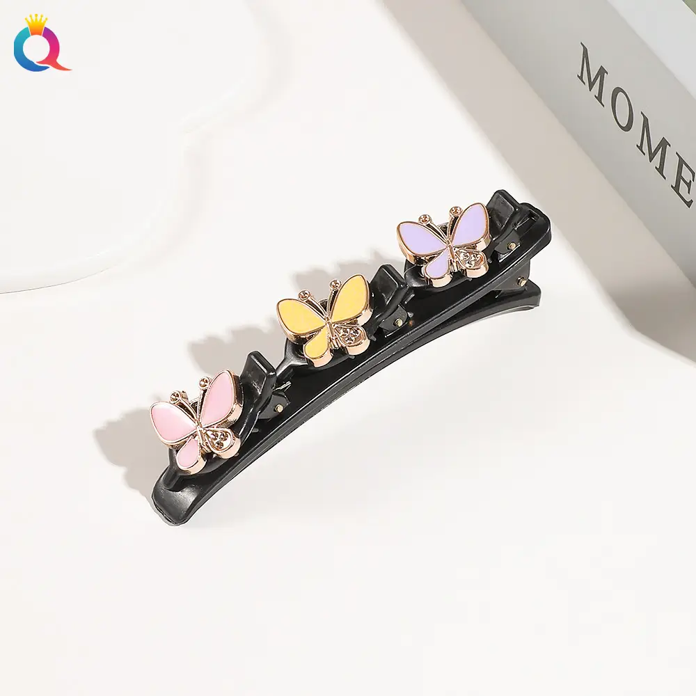 Four-Leaf Clover Hairpin Women's Broken Hairpin Hair Weaving Artifact Side Clip Bangs Clip