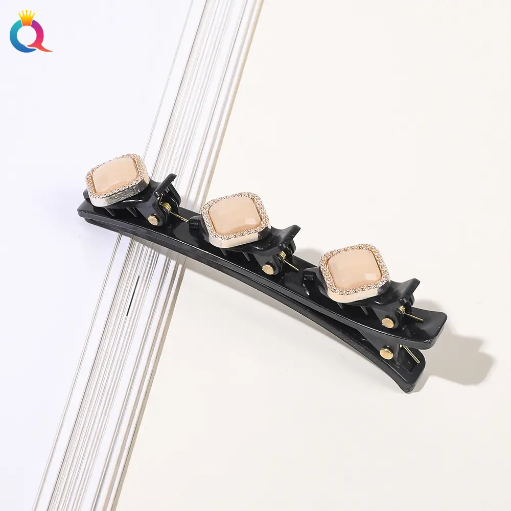 Four-Leaf Clover Hairpin Women's Broken Hairpin Hair Weaving Artifact Side Clip Bangs Clip
