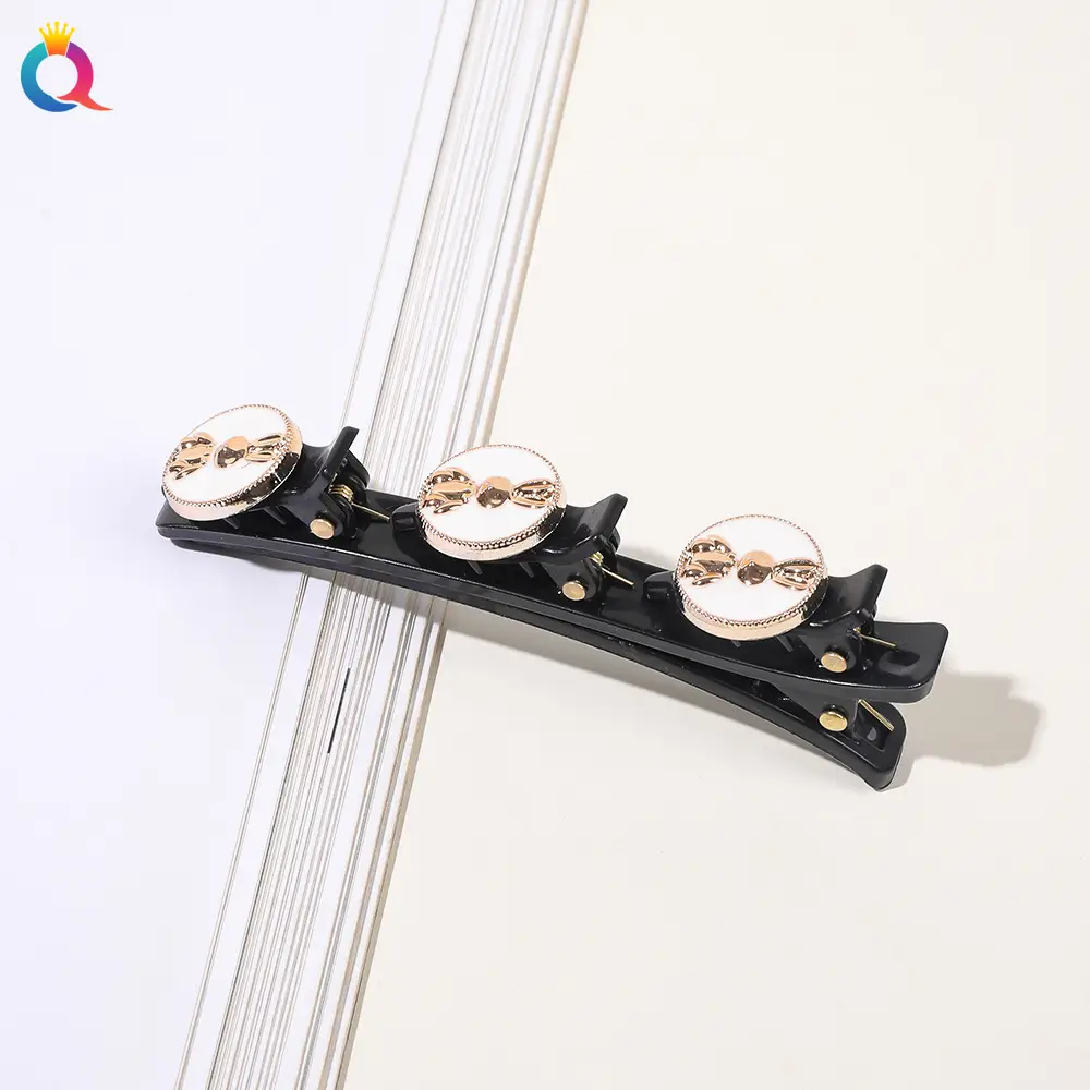 Four-Leaf Clover Hairpin Women's Broken Hairpin Hair Weaving Artifact Side Clip Bangs Clip